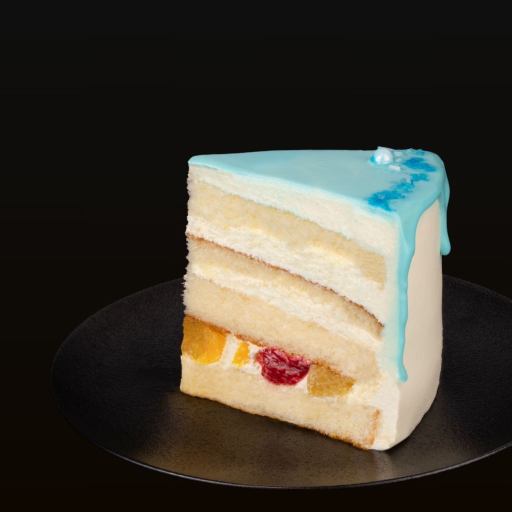 Kids Fresh Cream Cake (Blue)