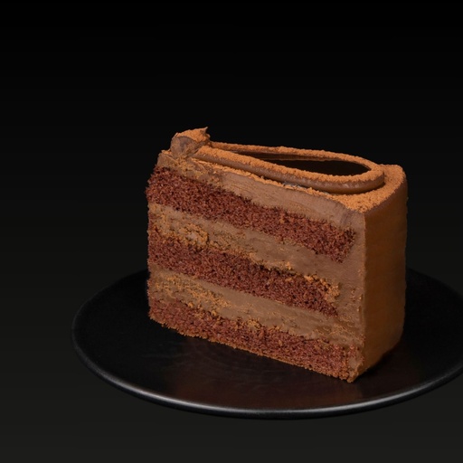 [SLI-003] Chocolate Ganache Slice, Flower shape